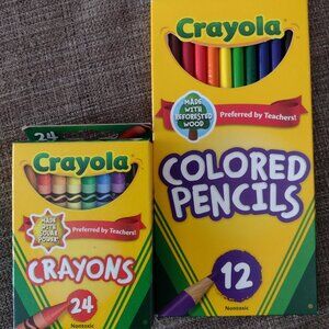 New in boxes Crayola Crayons and Colored Pencils